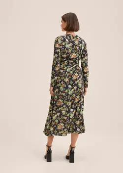 خرید پیراهن میدی گلدار زنانه منگو کد 207678 | بانی استایل