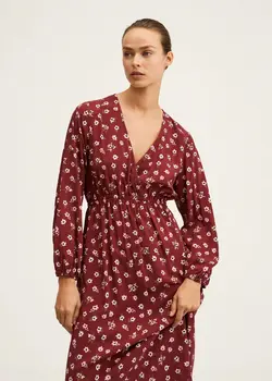 خرید پیراهن گلدار زنانه منگو کد 206875 | بانی استایل