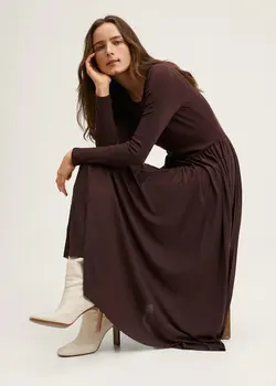 خرید پیراهن پلیسه ای زنانه منگو کد 207672 | بانی استایل