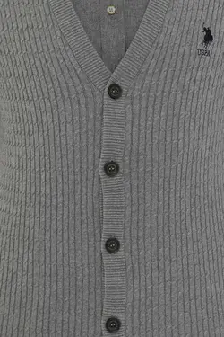 خرید ژاکت دکمه دار مردانه یو اس پولو کد 175181 | بانی استایل