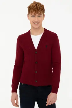 خرید ژاکت دکمه دار مردانه یو اس پولو کد 175180 | بانی استایل