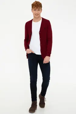 خرید ژاکت دکمه دار مردانه یو اس پولو کد 175180 | بانی استایل