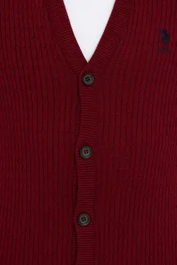 خرید ژاکت دکمه دار مردانه یو اس پولو کد 175180 | بانی استایل