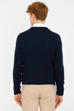 خرید ژاکت دکمه دار مردانه یو اس پولو کد 175177 | بانی استایل