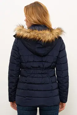 خرید کاپشن کلاه دار زنانه یو اس پولو کد 174348 | بانی استایل