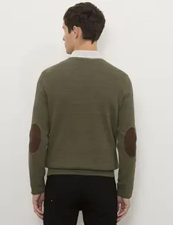 خرید پلیور یقه هفت مردانه یو اس پولو کد 170944 | بانی استایل