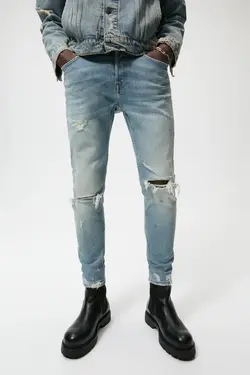 خرید شلوار جین مردانه زارا کد 155388 | بانی استایل