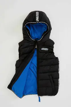 خرید جلیقه کلاه دار پسرانه دفکتو کد 153682 | بانی استایل