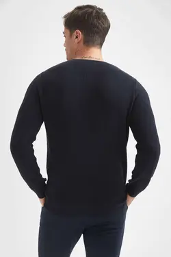خرید پلیور یقه گرد مردانه دفکتو کد 148033 | بانی استایل