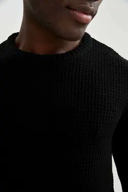 خرید پلیور یقه گرد مردانه دفکتو کد 148021 | بانی استایل