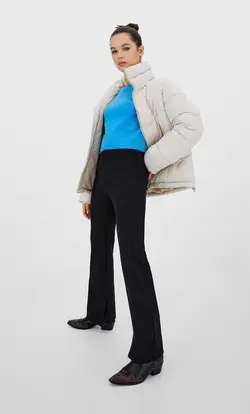 خرید کاپشن پفی زنانه استرادیواریوس کد 129713 | بانی استایل