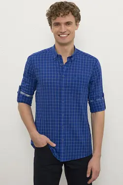 خرید پیراهن آستین بلند مردانه یو اس پولو کد 120813 | بانی استایل