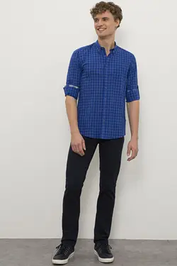 خرید پیراهن آستین بلند مردانه یو اس پولو کد 120813 | بانی استایل