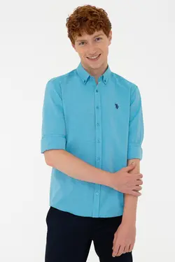 خرید پیراهن آستین بلند مردانه یو اس پولو کد 121407 | بانی استایل