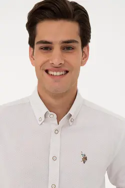 خرید پیراهن آستین بلند مردانه یو اس پولو کد 121396 | بانی استایل