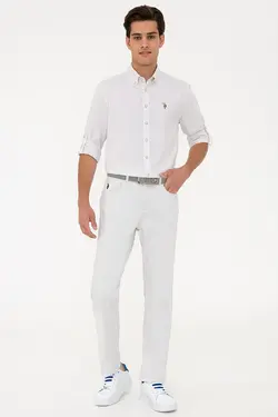 خرید پیراهن آستین بلند مردانه یو اس پولو کد 121396 | بانی استایل
