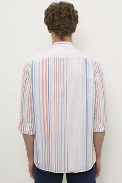 خرید پیراهن آستین بلند مردانه یو اس پولو کد 120708 | بانی استایل