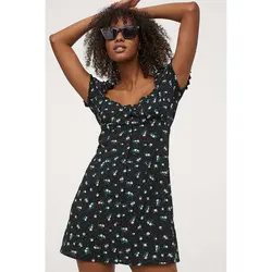 خرید پیراهن کوتاه زنانه اچ اند ام کد 86986 | فروشگاه اینترنتی بانی استایل