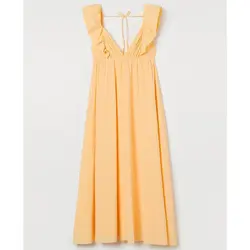 خرید پیراهن نخی زنانه اچ اند ام کد 97972 | فروشگاه اینترنتی بانی استایل