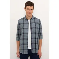 خرید پیراهن چهارخانه مردانه یو اس پولو کد 72714 | فروشگاه اینترنتی بانی استایل