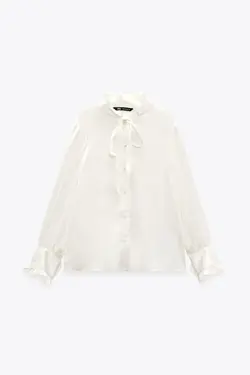 خرید بلوز ساتن زنانه زارا کد 225709 | بانی استایل