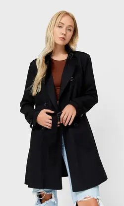 خرید بارانی زنانه استرادیواریوس کد 39932 | بانی استایل