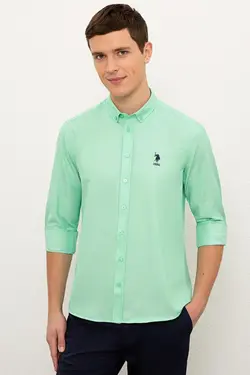 خرید پیراهن آستین بلند مردانه یو اس پولو کد 229700 | بانی استایل