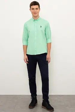 خرید پیراهن آستین بلند مردانه یو اس پولو کد 229700 | بانی استایل