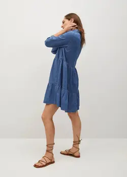 خرید پیراهن جین زنانه منگو کد 206712 | بانی استایل