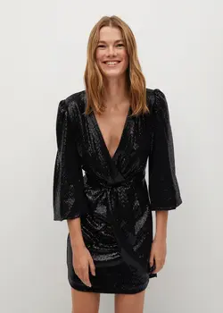 خرید پیراهن پولک دار زنانه منگو کد 206694 | بانی استایل