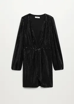 خرید پیراهن پولک دار زنانه منگو کد 206694 | بانی استایل