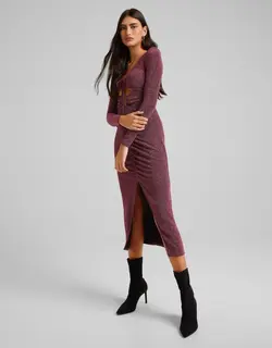 خرید پیراهن میدی زنانه برشکا کد 209134 | بانی استایل