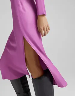 خرید پیراهن ساتن بلند زنانه برشکا کد 209125 | بانی استایل