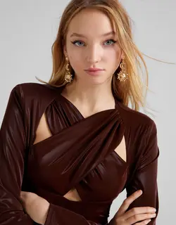 خرید پیراهن کوتاه زنانه برشکا کد 209119 | بانی استایل