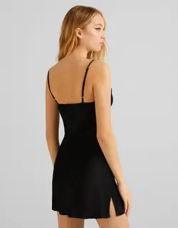 خرید پیراهن بندی ساتن زنانه برشکا کد 209150 | بانی استایل