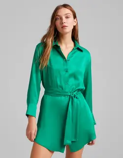 خرید پیراهن ساتن زنانه برشکا کد 209148 | بانی استایل