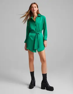 خرید پیراهن ساتن زنانه برشکا کد 209148 | بانی استایل