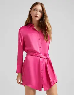 خرید پیراهن ساتن زنانه برشکا کد 209144 | بانی استایل