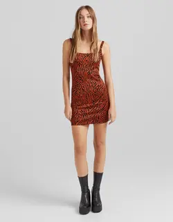 خرید پیراهن طرح دار زنانه برشکا کد 209116 | بانی استایل