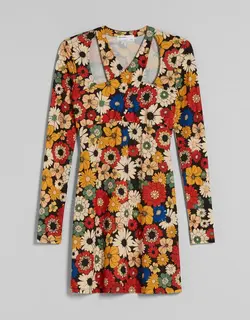 خرید پیراهن گلدار زنانه برشکا کد 209114 | بانی استایل