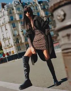 خرید پیراهن طرح دار زنانه برشکا کد 209112 | بانی استایل