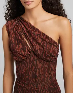 خرید پیراهن طرح دار زنانه برشکا کد 209109 | بانی استایل