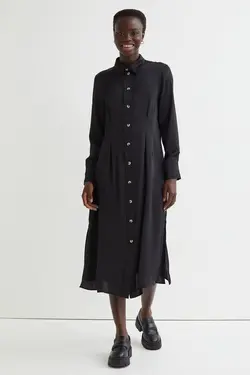 خرید پیراهن ساتن زنانه اچ اند ام کد 202030 | بانی استایل