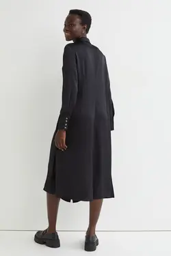 خرید پیراهن ساتن زنانه اچ اند ام کد 202030 | بانی استایل