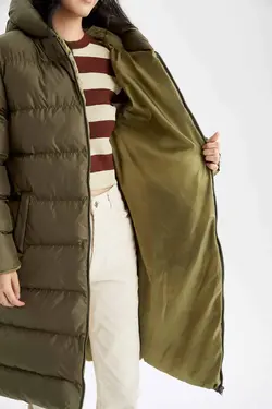 خرید کاپشن بلند زنانه دفکتو کد 200637 | بانی استایل