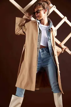 خرید بارانی زنانه دفکتو کد 199884 | بانی استایل