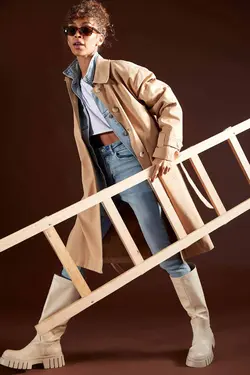 خرید بارانی زنانه دفکتو کد 199884 | بانی استایل