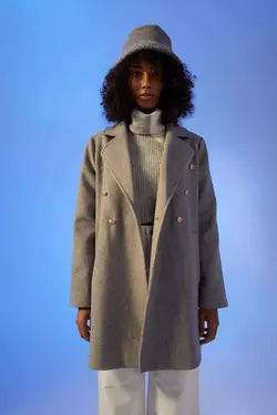 خرید پالتو کوتاه زنانه دفکتو کد 200594 | بانی استایل