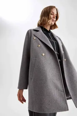 خرید پالتو کوتاه زنانه دفکتو کد 200594 | بانی استایل