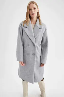 خرید پالتو بلند زنانه دفکتو کد 200593 | بانی استایل